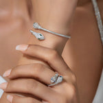 Load image into Gallery viewer, DIAMOND STUDDED SERPENT BRACELET
