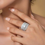 Load image into Gallery viewer, STACKABLE DIAMOND PARTY WEAR RING
