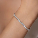 Load image into Gallery viewer, ELEGANCE-CLUSTERE DIAMOND TENNIS BRACELET
