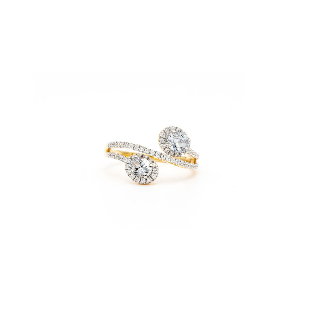 DUAL HALO OVAL DIAMOND RING