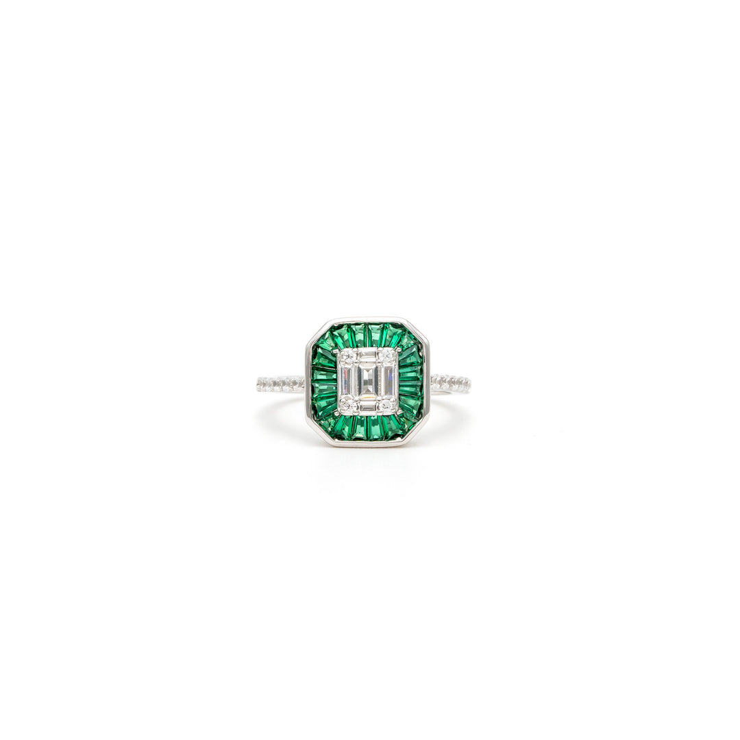 EMERALD DIAMOND TREAT RING