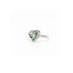 Load image into Gallery viewer, TRINITY DIAMONDS EMERALD RING
