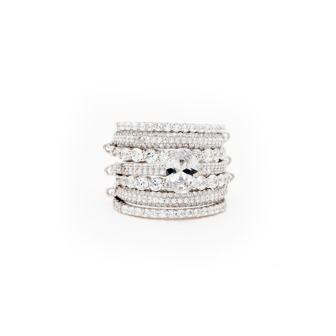 STACKABLE DIAMOND PARTY WEAR RING