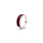 Load image into Gallery viewer, BURMESE MAGIC INVISIBLE SETTING RUBY RING
