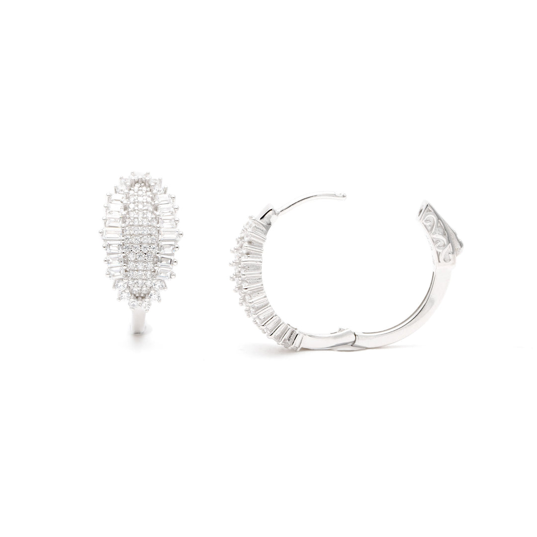 ADORN DIAMOND HOOPS