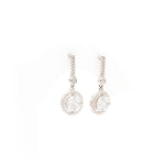 Load image into Gallery viewer, FIONAA EARRINGS WITH CLASSIC HALO SOLITAIRE DROPS
