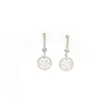 Load image into Gallery viewer, FIONAA EARRINGS WITH CLASSIC HALO SOLITAIRE DROPS
