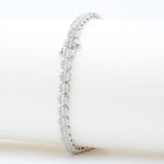 Load image into Gallery viewer, ELEGANCE-CLUSTERE DIAMOND TENNIS BRACELET
