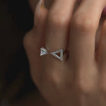 Load and play video in Gallery viewer, THE TRIANGULAR MAGIC DIAMOND RING
