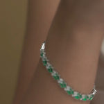 Load and play video in Gallery viewer, TRINITY-EMERALD DIAMOND SILVER BRACELET
