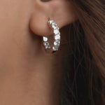 Load and play video in Gallery viewer, EVERYDAY WEAR DIAMOND HOOPS
