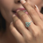 Load and play video in Gallery viewer, TRINITY DIAMONDS EMERALD RING
