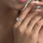 Load and play video in Gallery viewer, ALL SEASON DIAMOND ROACK ENGAGEMENT/WEDDING RING
