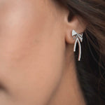 Load and play video in Gallery viewer, THE DIAMOND BOW EARRING
